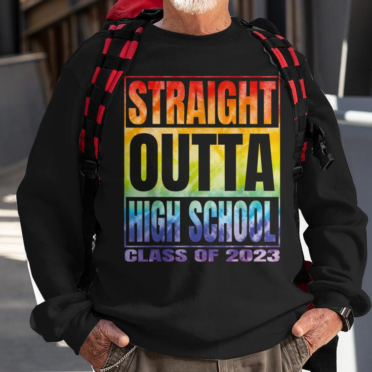 Straight Outta High School Class Of 2023 Gifts Graduation Sweatshirt Gifts for Old Men