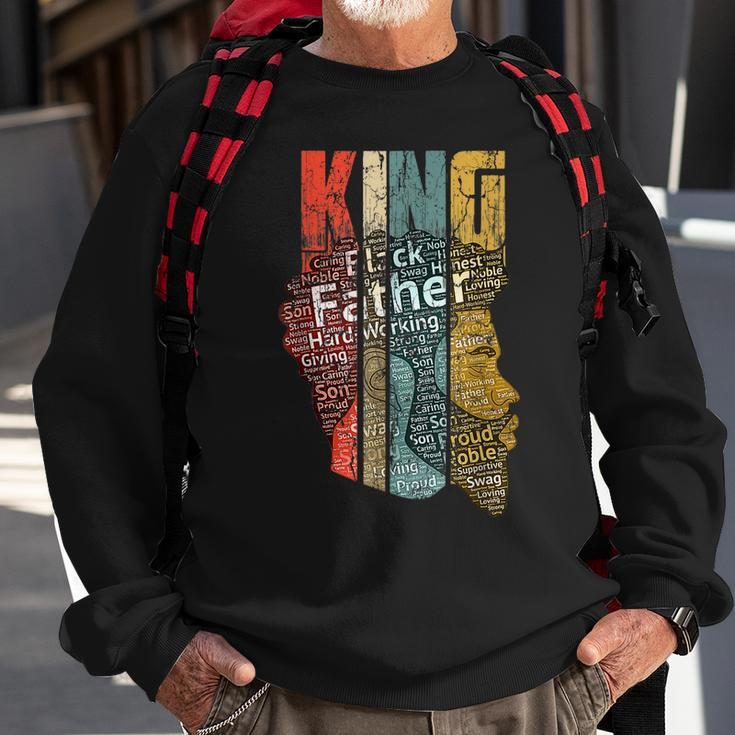 Strong Black King African American Natural Afro Gift For Mens Sweatshirt Gifts for Old Men