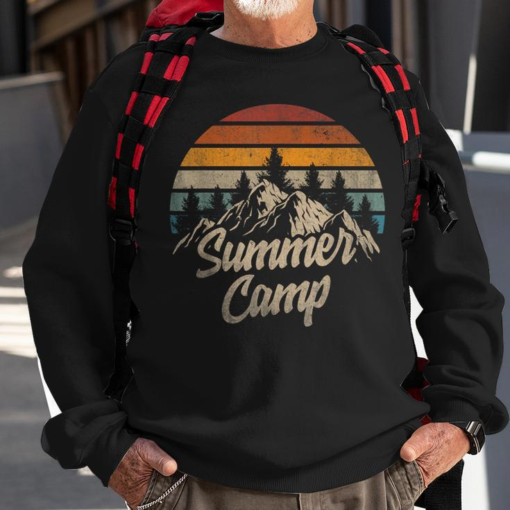 Summer Camp Family Vacation Summer Break Sunset Vintage Sweatshirt Gifts for Old Men