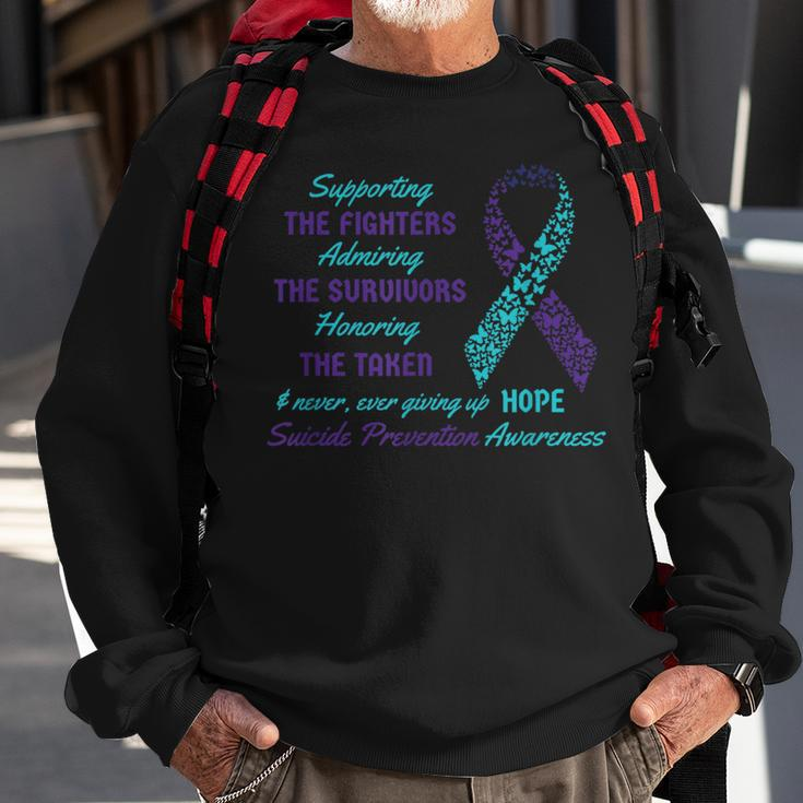 Support Suicide Quotes Awareness Mental Health Sweatshirt Gifts for Old Men