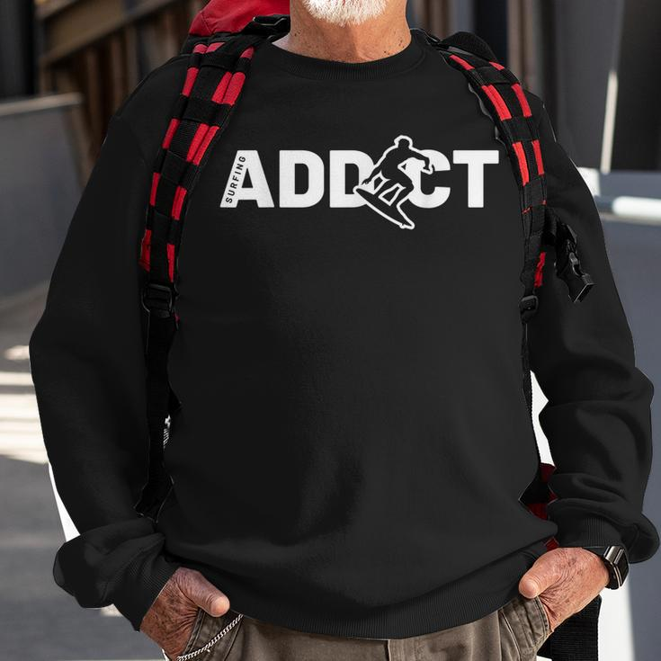 Surfing Surfing Addict For Surf Instructors Sweatshirt Gifts for Old Men