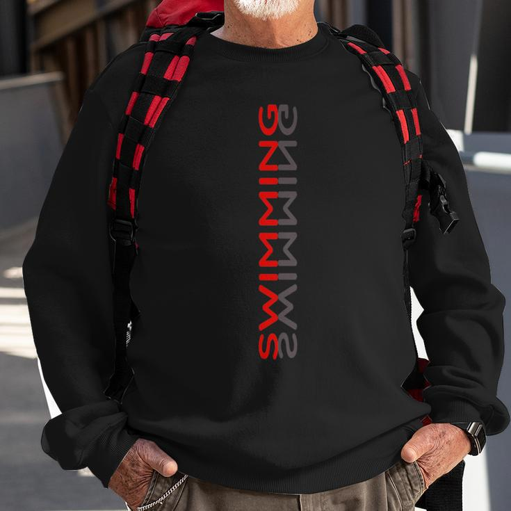 SwimmerSwim Swimming Practice Sports Sweatshirt Gifts for Old Men