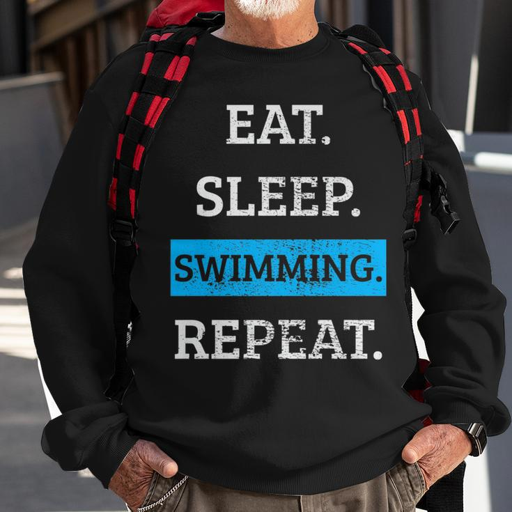 Swimming Swimmer Swim Vintage Gift Swimming Funny Gifts Sweatshirt Gifts for Old Men