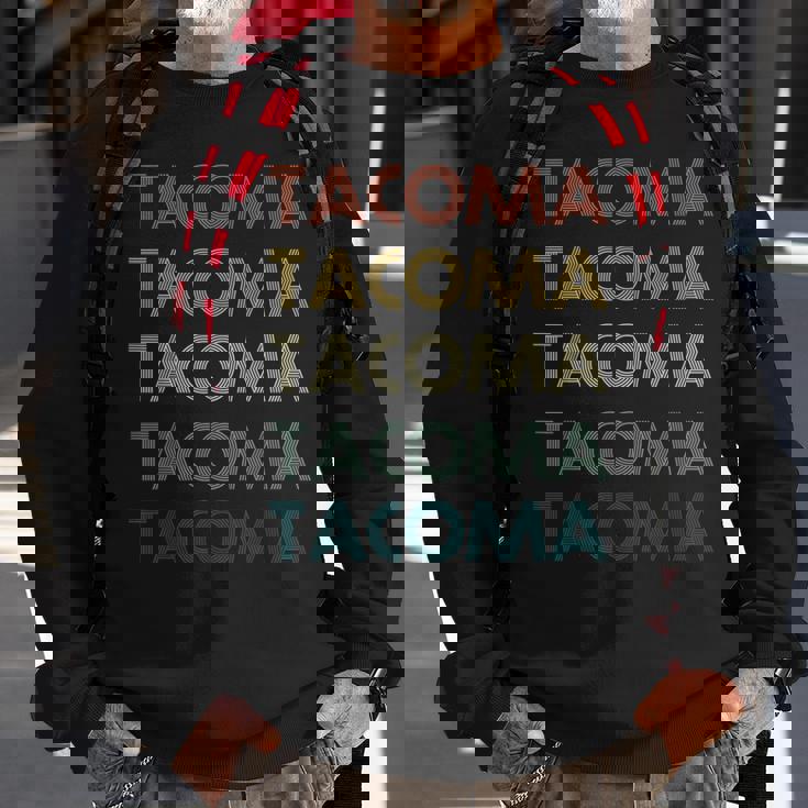 Tacoma Washington Pride Vintage State Retro 70S Washington Sweatshirt Gifts for Old Men