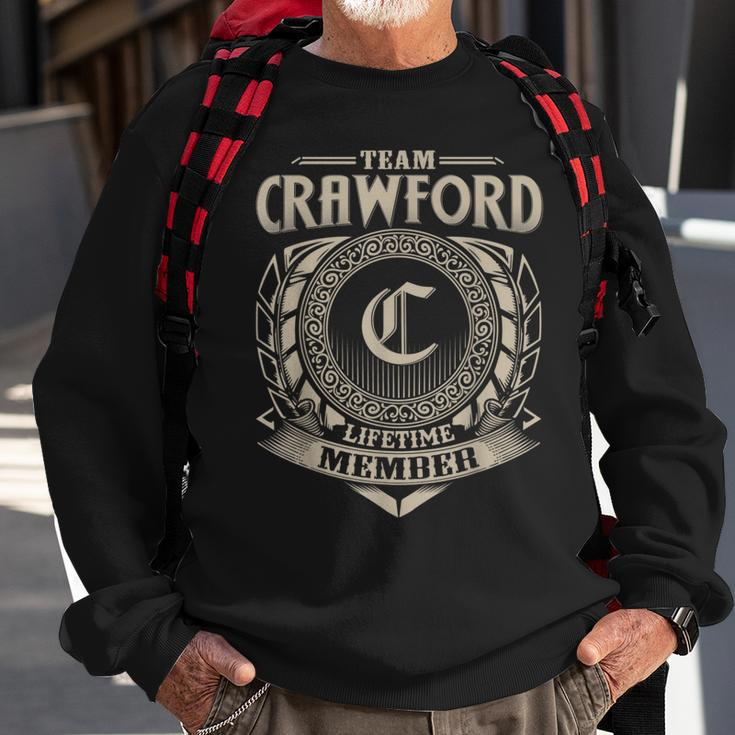 Team Crawford Lifetime Member Vintage Crawford Family Sweatshirt Gifts for Old Men