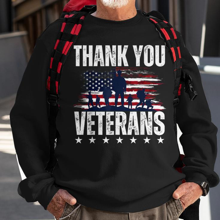 Thank You Veterans Day Memorial Day Partiotic Military Usa Sweatshirt Gifts for Old Men