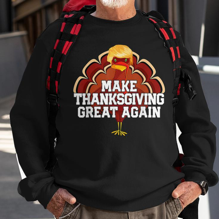 Make Thanksgiving Great Again Turkey 2024 Sweatshirt Gifts for Old Men