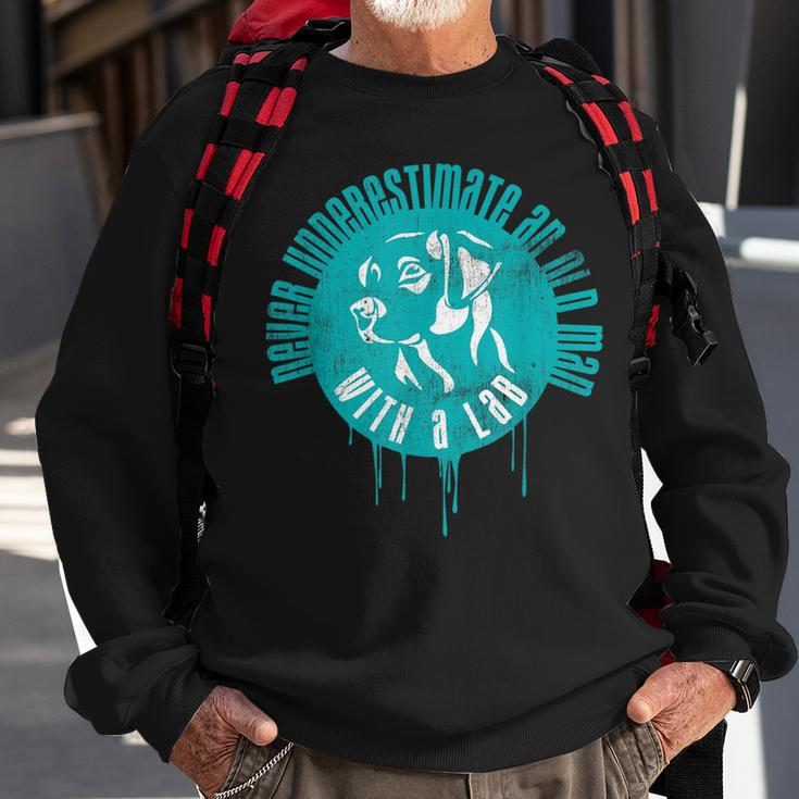 The Old Man With Labrador Retriever Gifts LabradorSweatshirt Gifts for Old Men