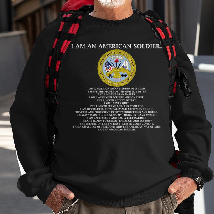 The Soldiers Creed - Us Army Sweatshirt Gifts for Old Men