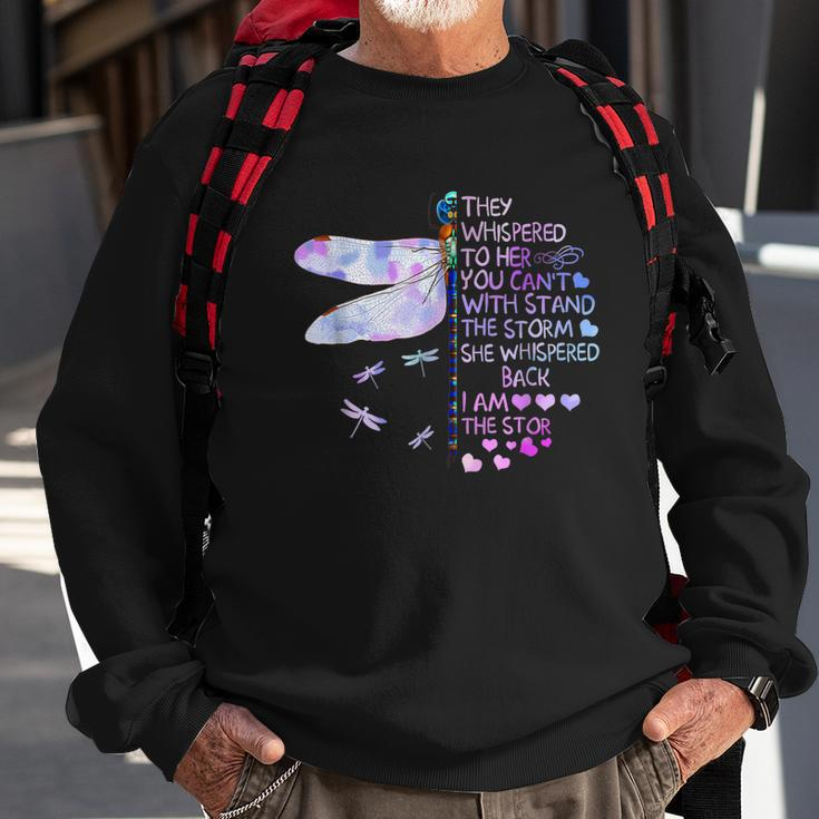 They Whispered To Her You Cant With Stand The Storm Sweatshirt Gifts for Old Men