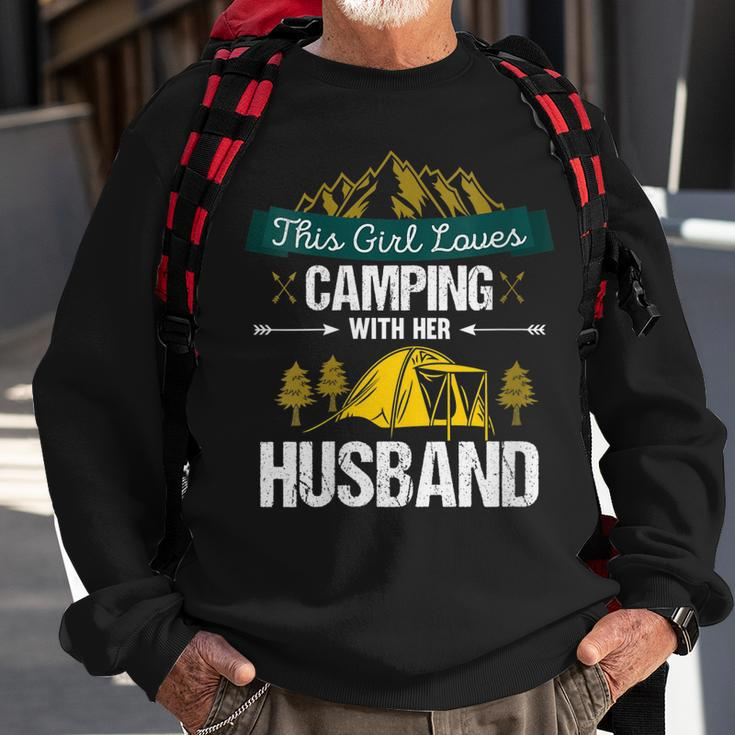 This Girl Loves Camping With Her Husband Gifts For Campers Gift For Womens Sweatshirt Gifts for Old Men