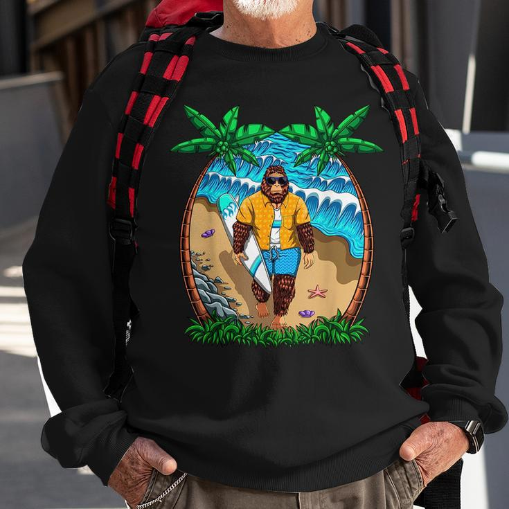 This Is My Hawaiian Bigfoot Sasquatch Surf Vacation Sasquatch Funny Gifts Sweatshirt Gifts for Old Men