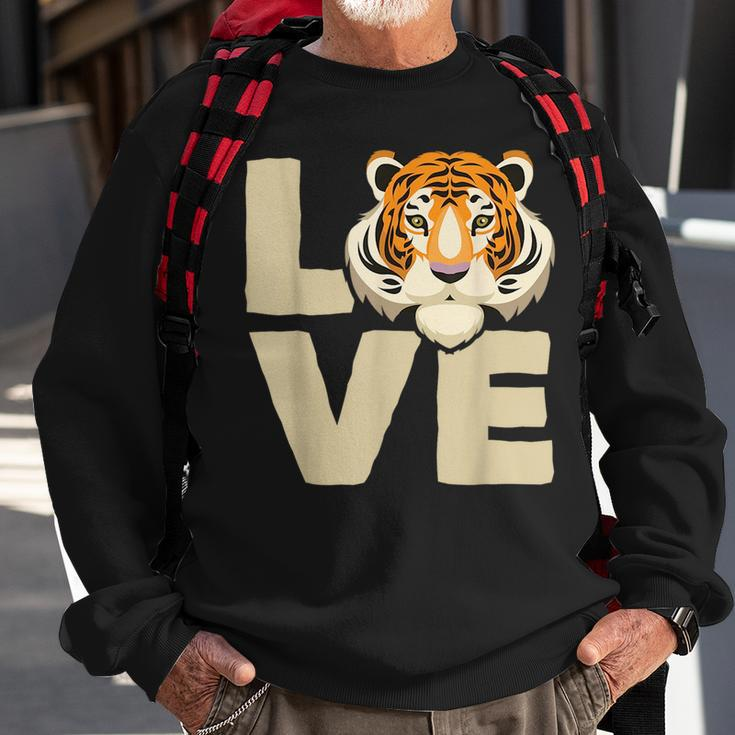 Tiger Nature Lover Safari Wildlife Animal Zookeeper Sweatshirt Gifts for Old Men