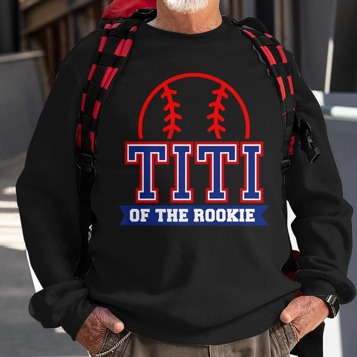 Titi Of Rookie 1St Birthday Baseball Theme Matching Party Sweatshirt Gifts for Old Men