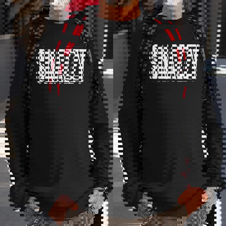 Top That Says Snazzy On It Graphic Sweatshirt Gifts for Old Men