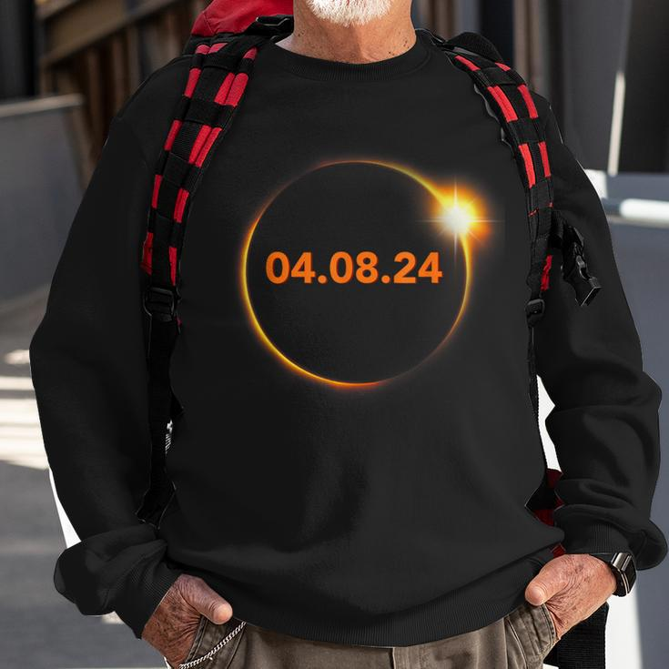 Total Solar Eclipse 04082024 Totality Sweatshirt Gifts for Old Men