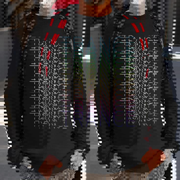 Trance Techno Edm Music Dj Rave Party Festival Sweatshirt Gifts for Old Men