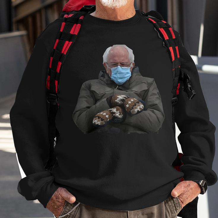 Trendy Bernie Sanders Mittens Meme Gift Sweatshirt Gifts for Old Men