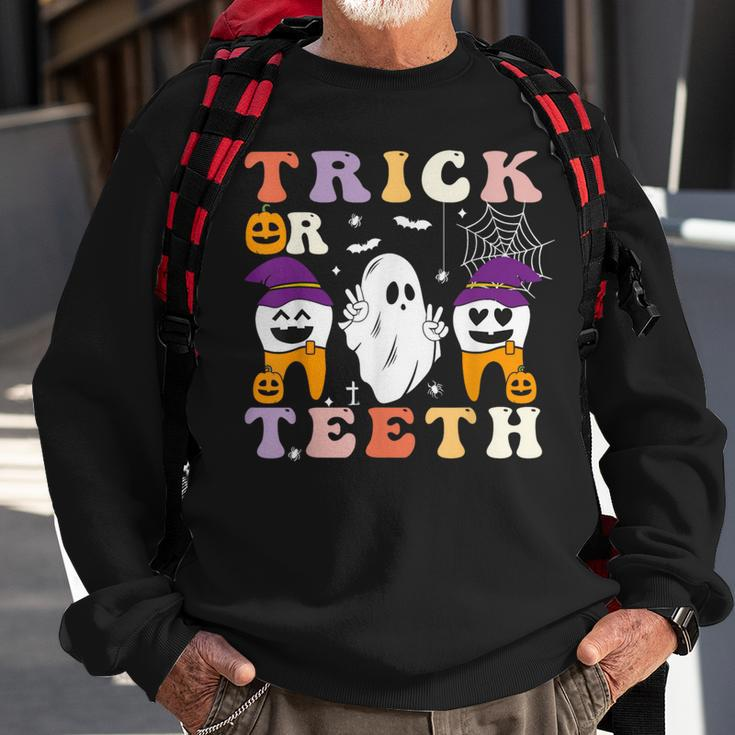 Trick Or Th Halloween Costumes Dental Assistant Dentist Sweatshirt Gifts for Old Men