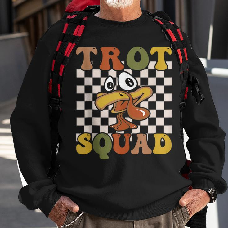 Trot Squad Turkey Trot Matching Thanksgiving 2023 Sweatshirt Gifts for Old Men