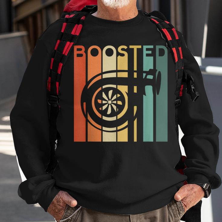 Turbo Car Boost Boosted Turbocharger Lag Retro Race Sweatshirt Gifts for Old Men
