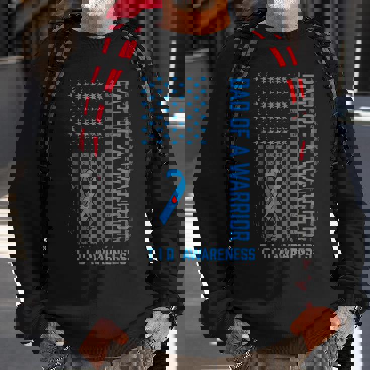 Type 1 Diabetes Awareness T1d Dad Of Warrior Type 1 Diabetic Sweatshirt Gifts for Old Men