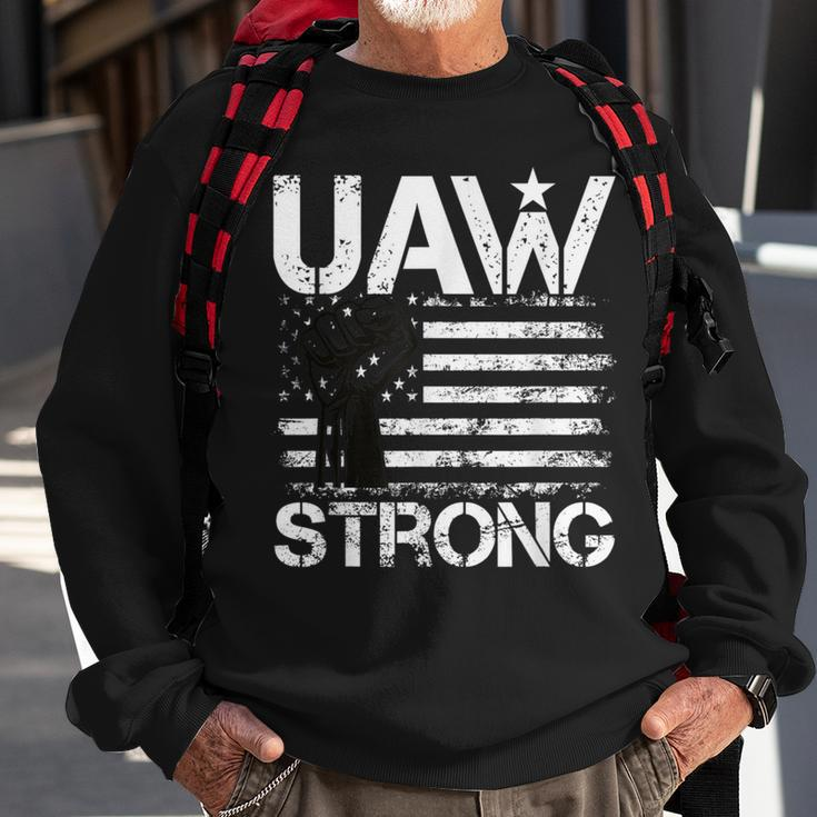 Uaw Strike 2023 United Auto Workers Union Uaw Strong Red Sweatshirt Gifts for Old Men