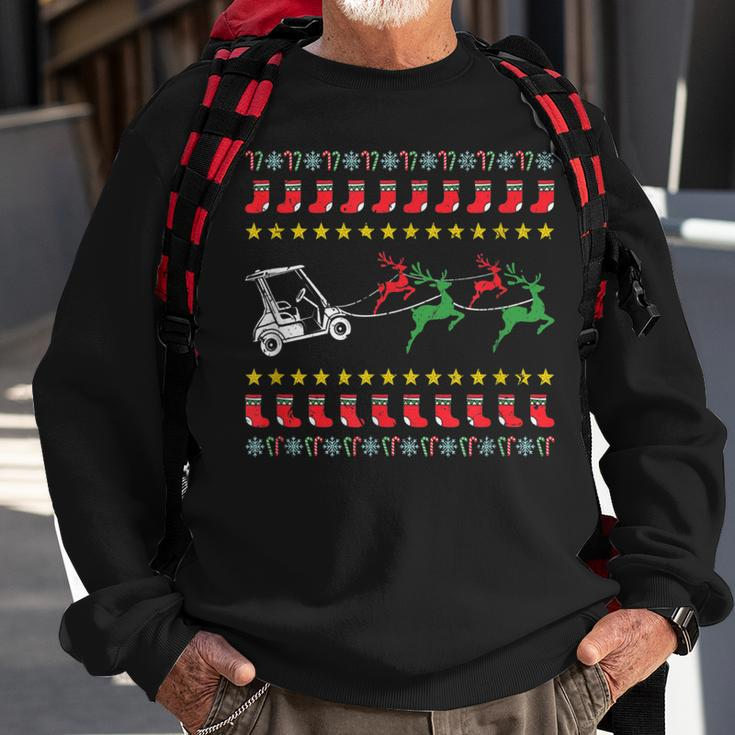 Ugly Christmas Sweater For Golfer Golf Sweatshirt Gifts for Old Men