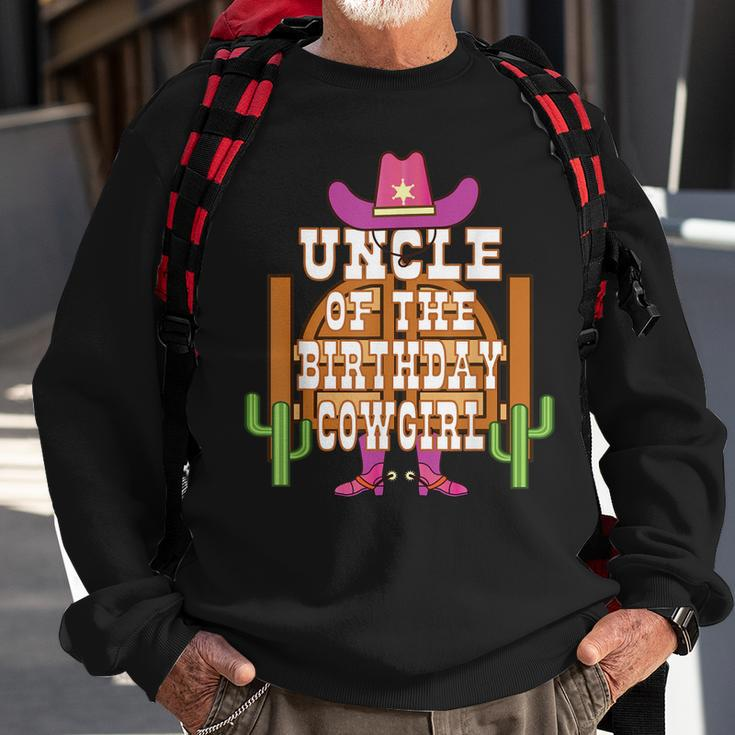Uncle Of The Birthday Cowgirl Kids Rodeo Party Bday Sweatshirt Gifts for Old Men