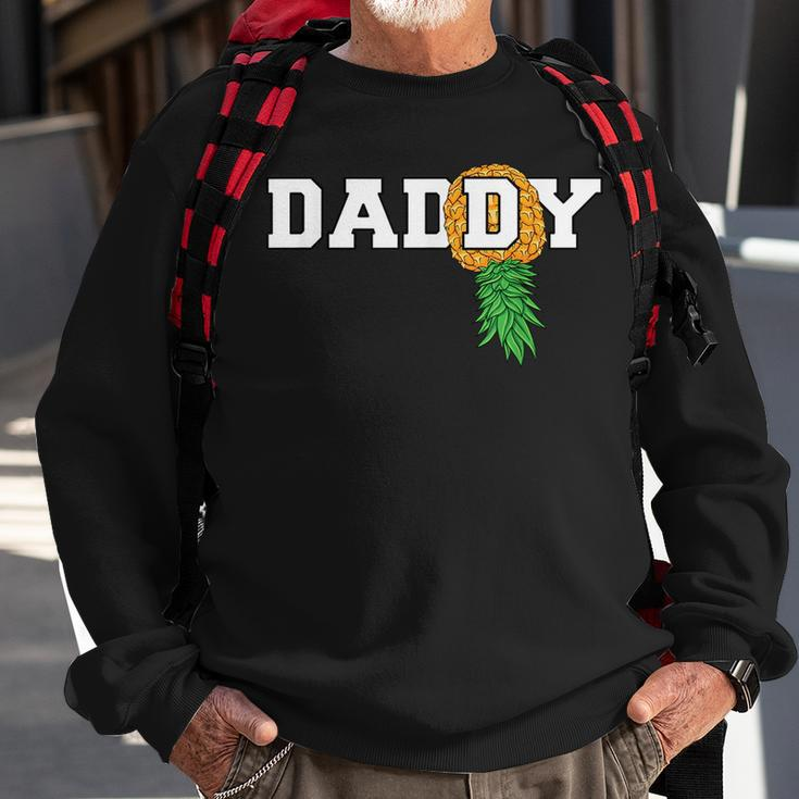 Upside Down Pineapple Swinger Daddy Men Sweatshirt Gifts for Old Men