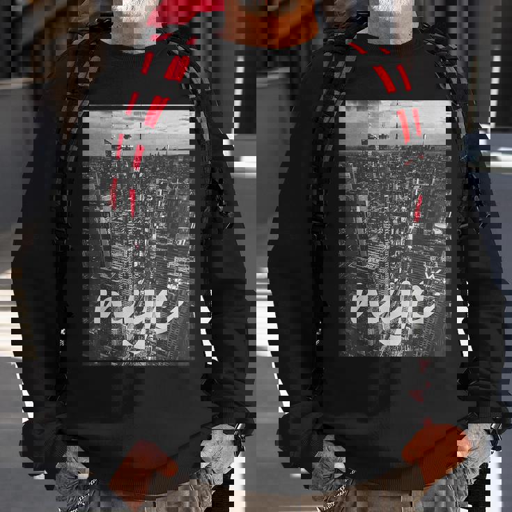 Urban New York City Graphic New York City Skyline Sweatshirt Gifts for Old Men