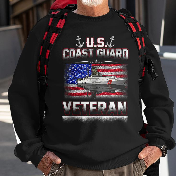 Us Coast Guard Veteran Flag Veteran Funny Gifts Sweatshirt Gifts for Old Men