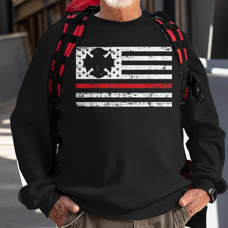 Us Pride Patriotic Firefighter Gift Firefighter Sweatshirt Gifts for Old Men
