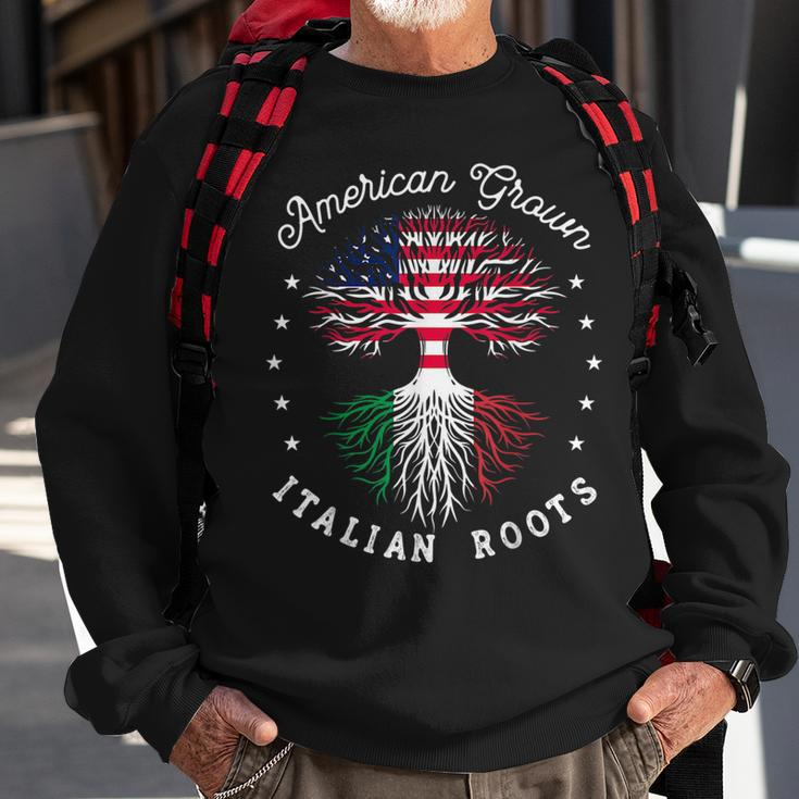 Usa American Grown Italian Roots Us Sweatshirt Gifts for Old Men