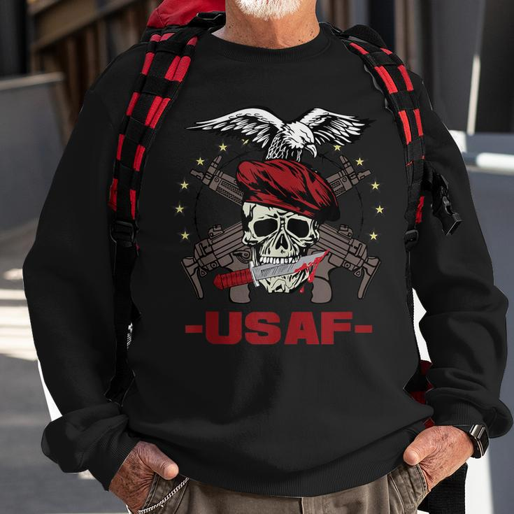 Usaf United States Air Force Eagle Skull Sweatshirt Gifts for Old Men