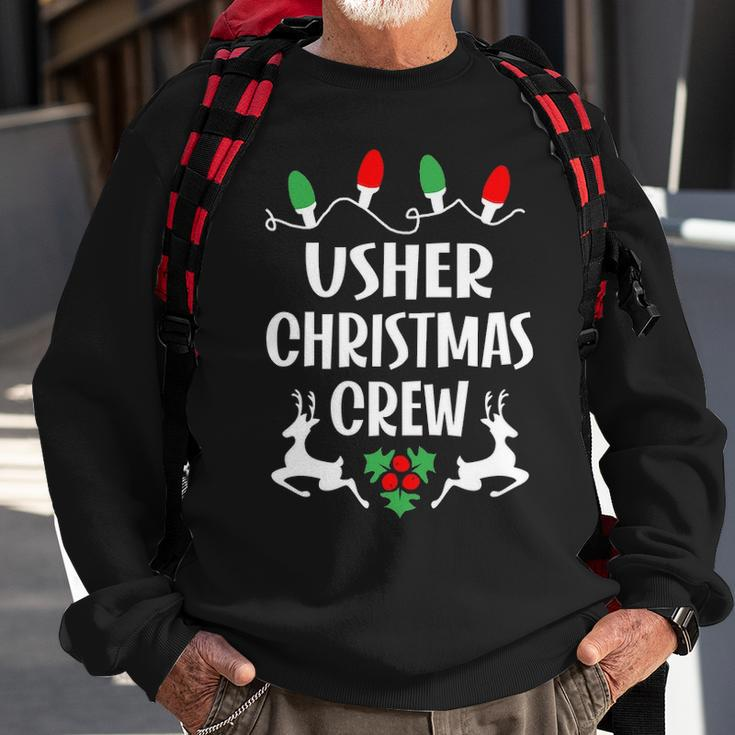 Usher Name Gift Christmas Crew Usher Sweatshirt Gifts for Old Men