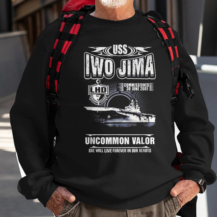 Uss Iwo Jima Lhd7 Sweatshirt Gifts for Old Men