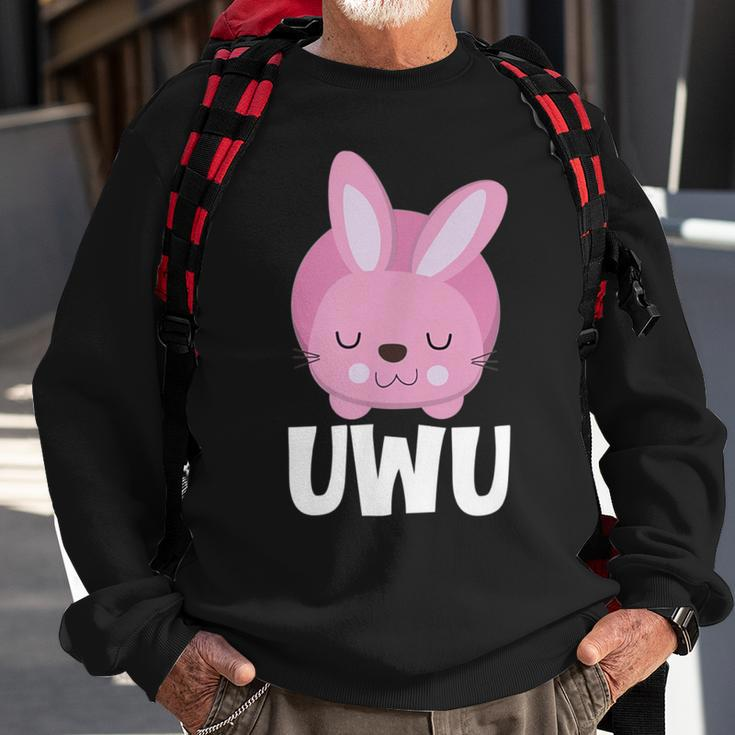 Uwu Kawaii Rabbit Cute Sweatshirt Gifts for Old Men