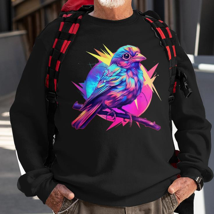 Vaporwave Aesthetic Song Sparrow Sweatshirt Gifts for Old Men