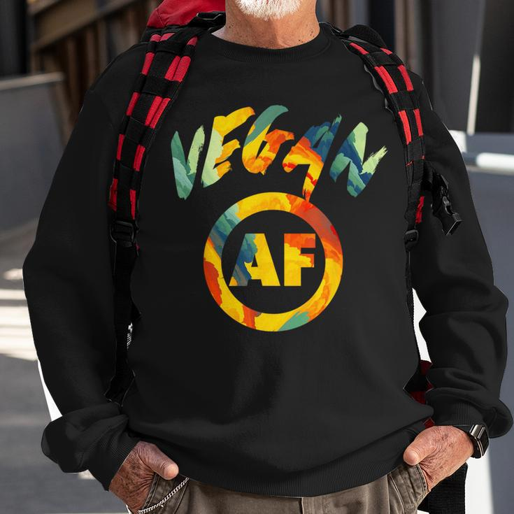 Vegan Af Cool Vegetarian Sweatshirt Gifts for Old Men