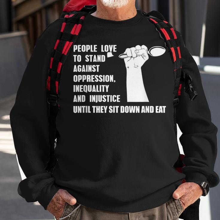 Vegan Quote For A Vegetarian Animal Rights Activists Sweatshirt Gifts for Old Men