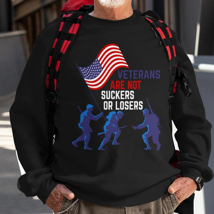 Veteran Vets Day Are Not Suckers Or Losers 64 Veterans Sweatshirt Gifts for Old Men