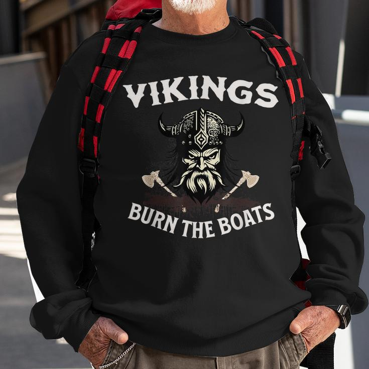 Vikings High School College Sports Motivation Sweatshirt Gifts for Old Men