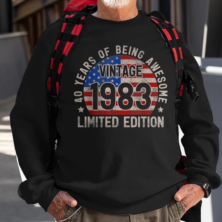 Vintage 1983 Turning 40 Bday Men 40 Years Old 40Th Birthday Sweatshirt Gifts for Old Men