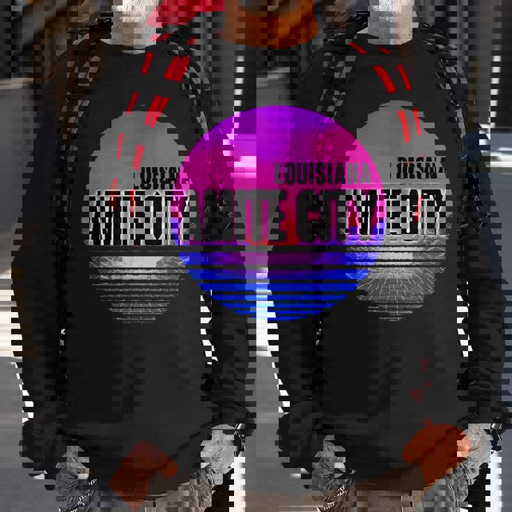 Vintage Amite City Vaporwave Louisiana Sweatshirt Gifts for Old Men Vintage Amite City Vaporwave Louisiana Sweatshirt Gifts for Old Men