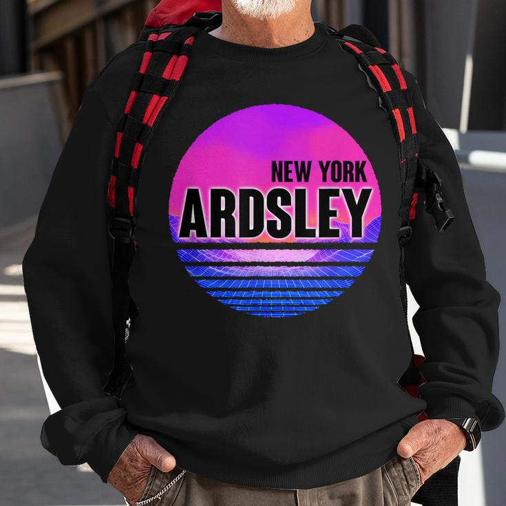 Vintage Ardsley Vaporwave New York Sweatshirt Gifts for Old Men