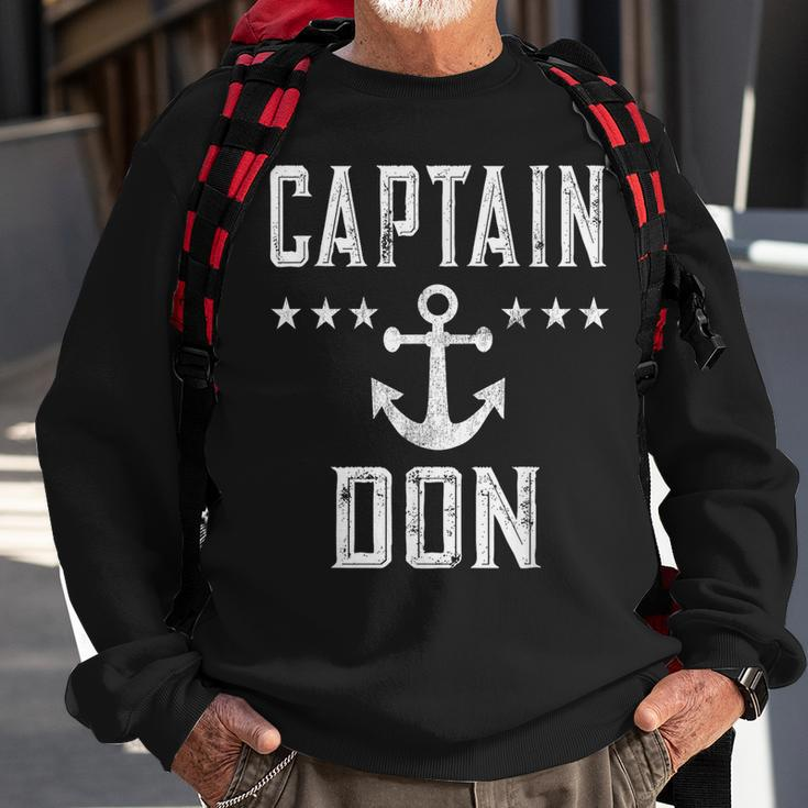 Vintage Captain Don Boating Lover Sweatshirt Gifts for Old Men