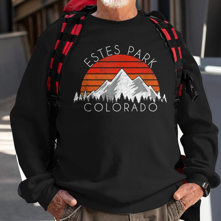 Vintage Estes Park Colorado Retro Distressed Sweatshirt Gifts for Old Men