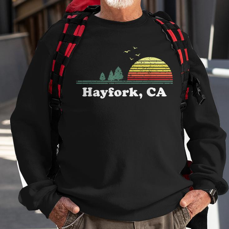 Vintage Hayfork California Home Souvenir Print Sweatshirt Gifts for Old Men