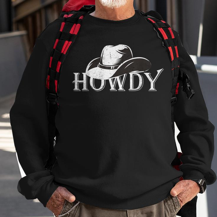 Vintage Howdy Rodeo Western Country Southern Cowboy Cowgirl Sweatshirt Gifts for Old Men
